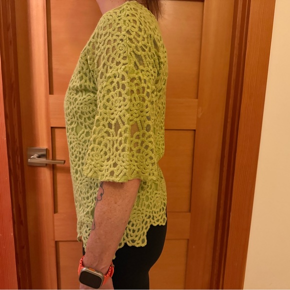 Sundance Catalog 2 Piece sheer embroidered blouse with matching camisole - Picture 6 of 7